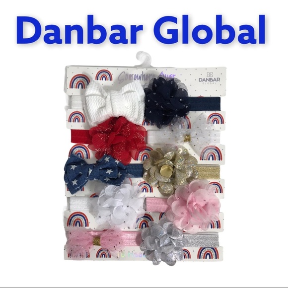 NWT Danbar Global Set of 10 Headbands - Picture 1 of 10
